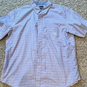 Chaps Light Blue Gingham Men's Shirt